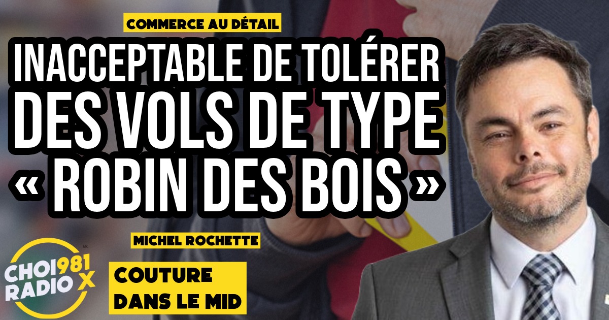 Inacceptable de tolérer des vols de type « Robin des Bois ». episode artwork