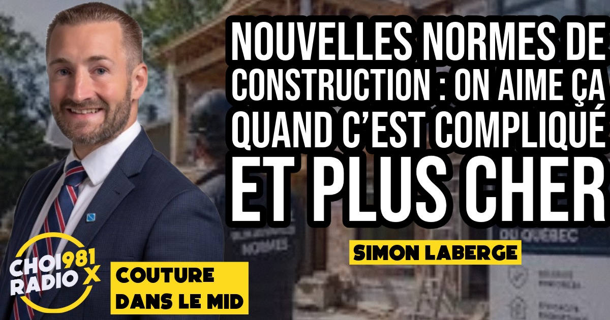 Nouvelles normes de construction : on aime ça quand c’est compliqué et plus cher episode artwork