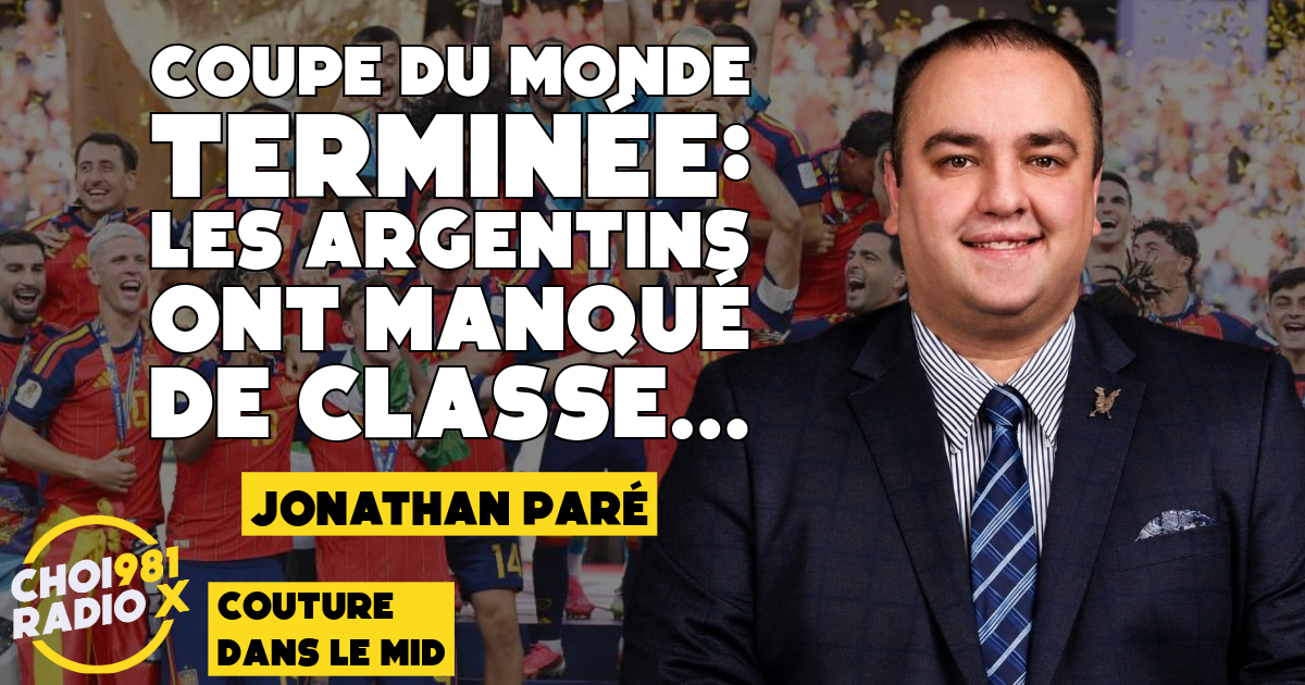 Jonathan Paré: Un match pas digne d’une finale d’une coupe du monde… episode artwork