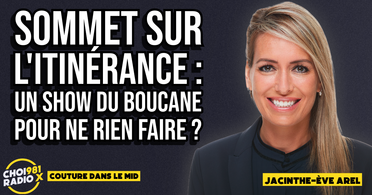 Jacinthe-Ève Arel : le sommet sur l’itinérance pourrait être un show de boucane ! episode artwork