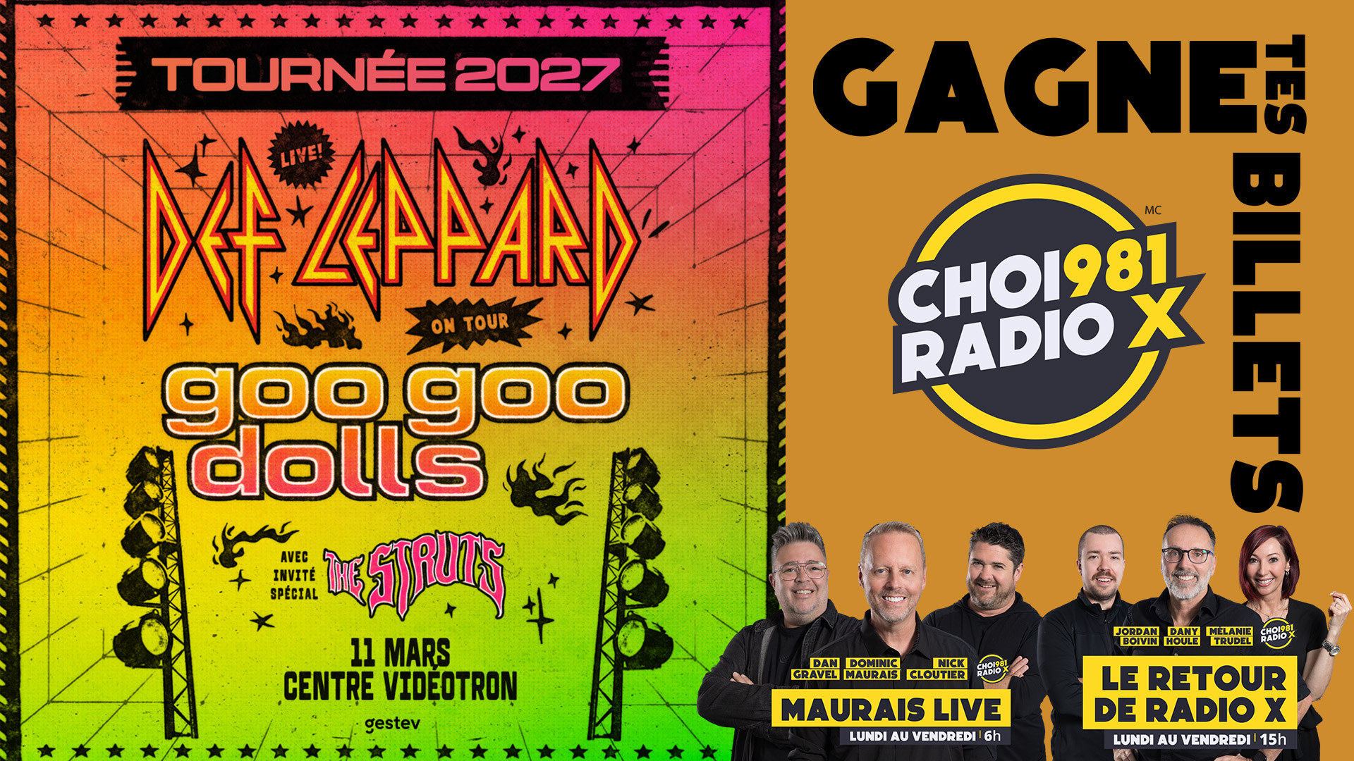 Def Leppard et Goo Goo Dolls au Centre Vidéotron